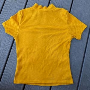 Crop Faux Turtle Neck